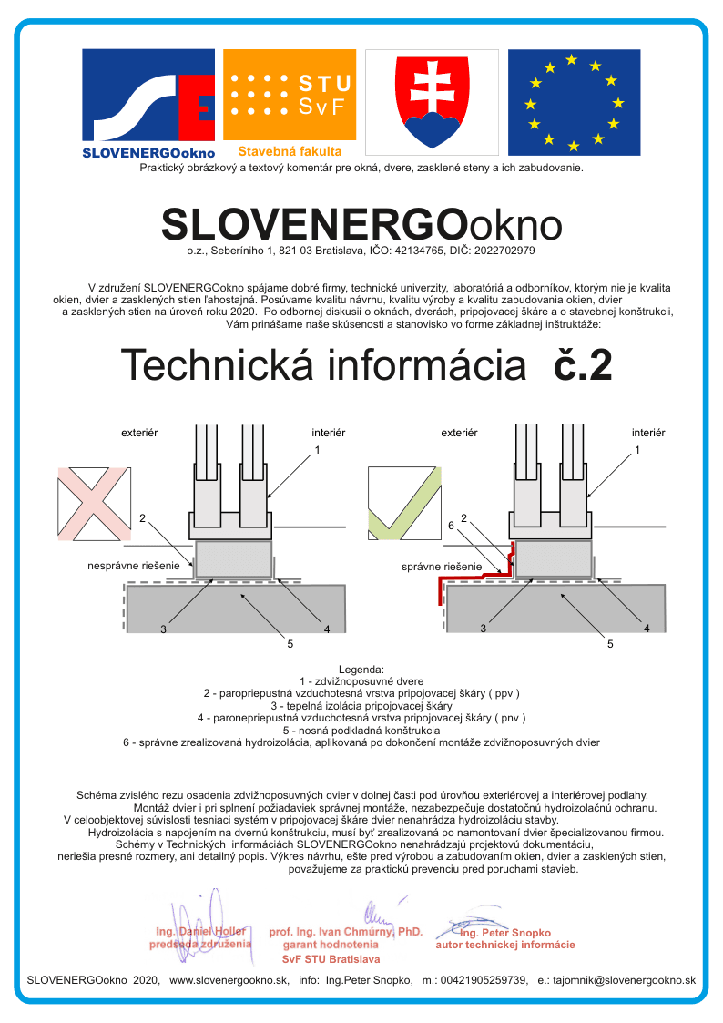 Technická informácia č. 2 — náhľad prvej strany