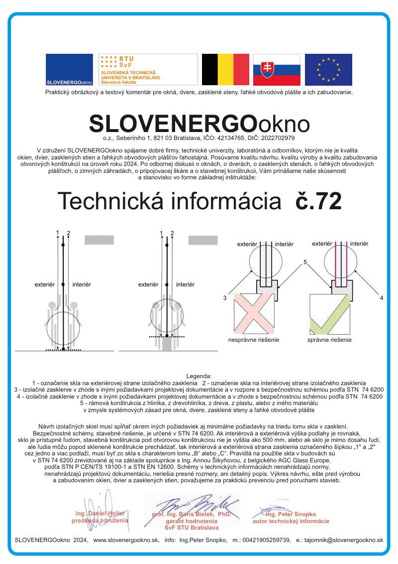 TI zasklenia — titulná strana